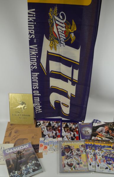 Minnesota Vikings Collection Of Programs & Tickets