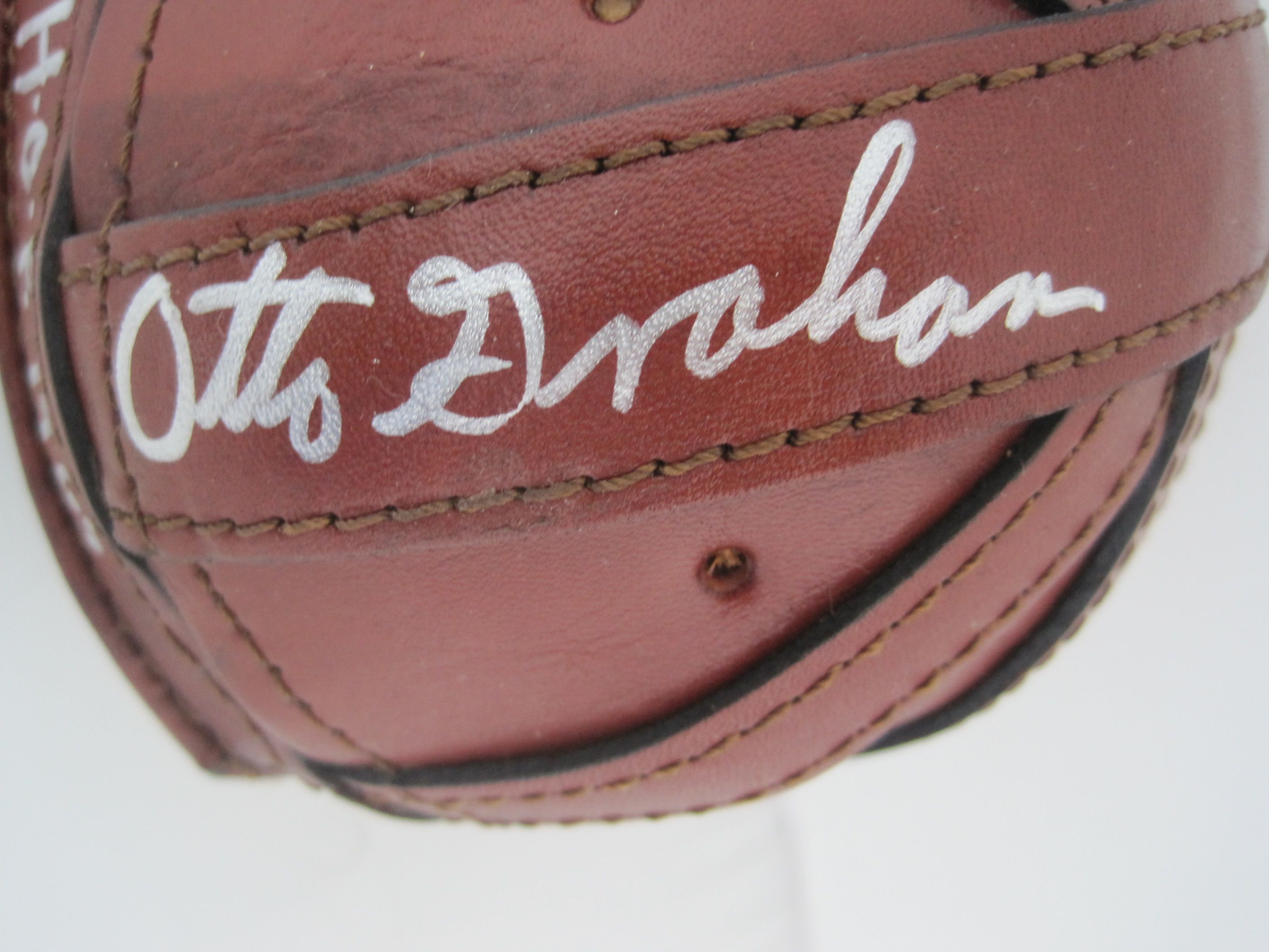 otto graham autographed helmet