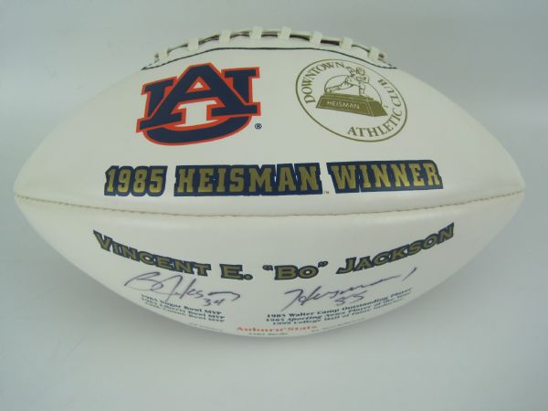 Bo Jackson Autographed Limited Edition Heisman Trophy Football w/Display Case