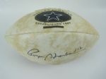 Roger Staubach Autographed Dallas Cowboys Football w/Display Case