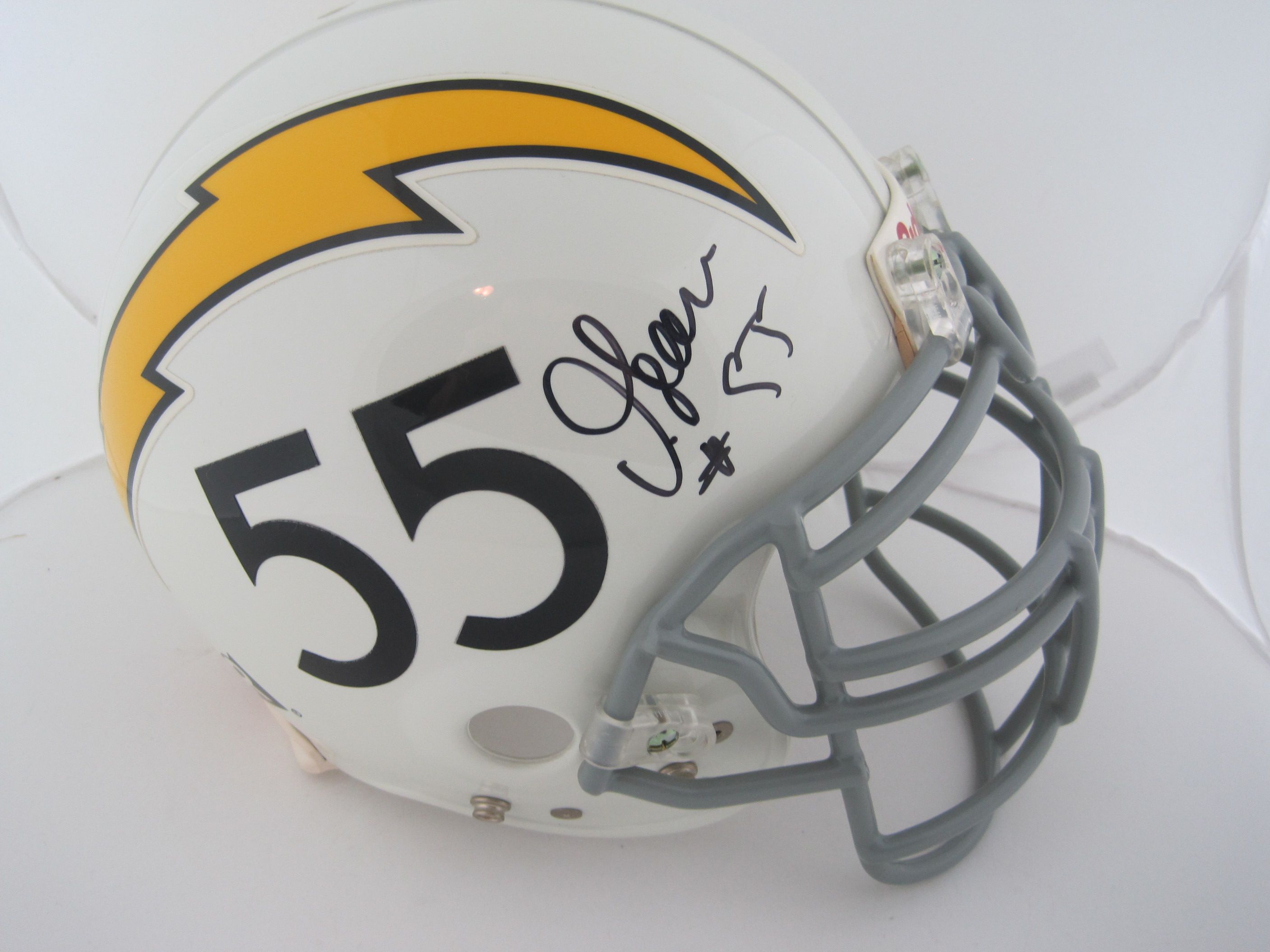 Lot Detail - Junior Seau Autographed San Diego Chargers Throwback