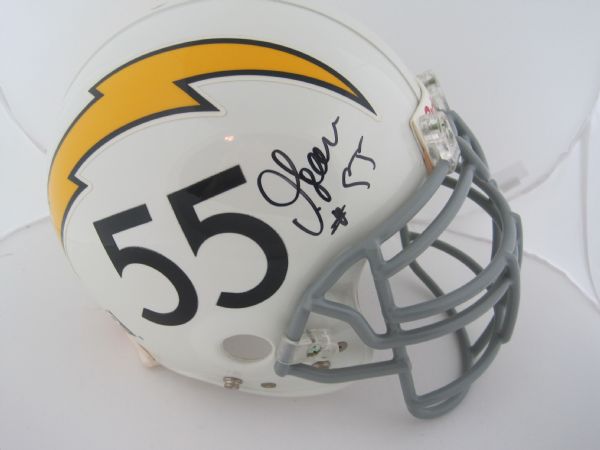 Junior Seau Autographed San Diego Chargers Throwback Helmet