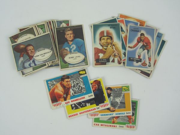 Vintage 1950s Lot of 34 Football Cards 