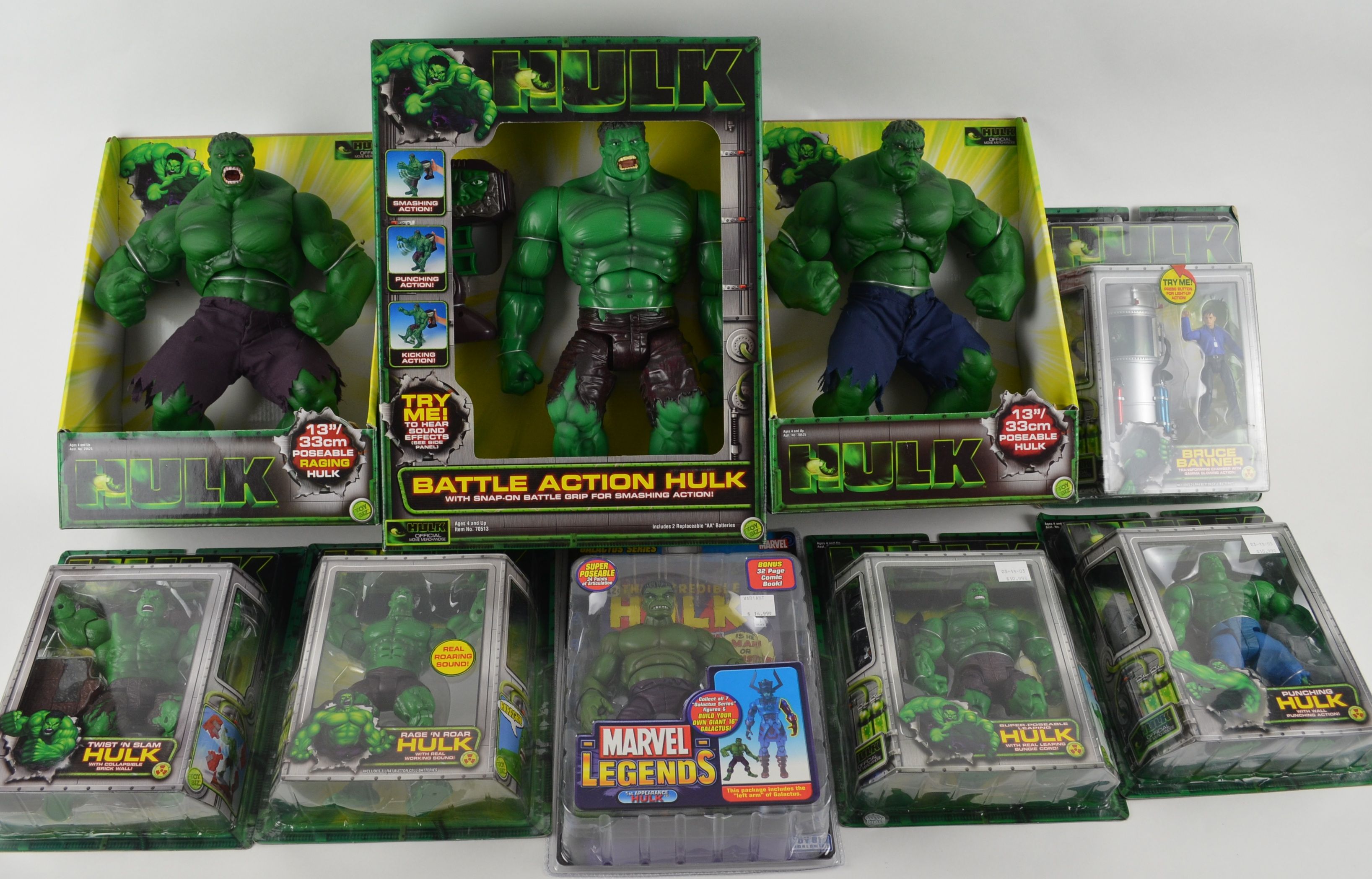 hulk action figure collection