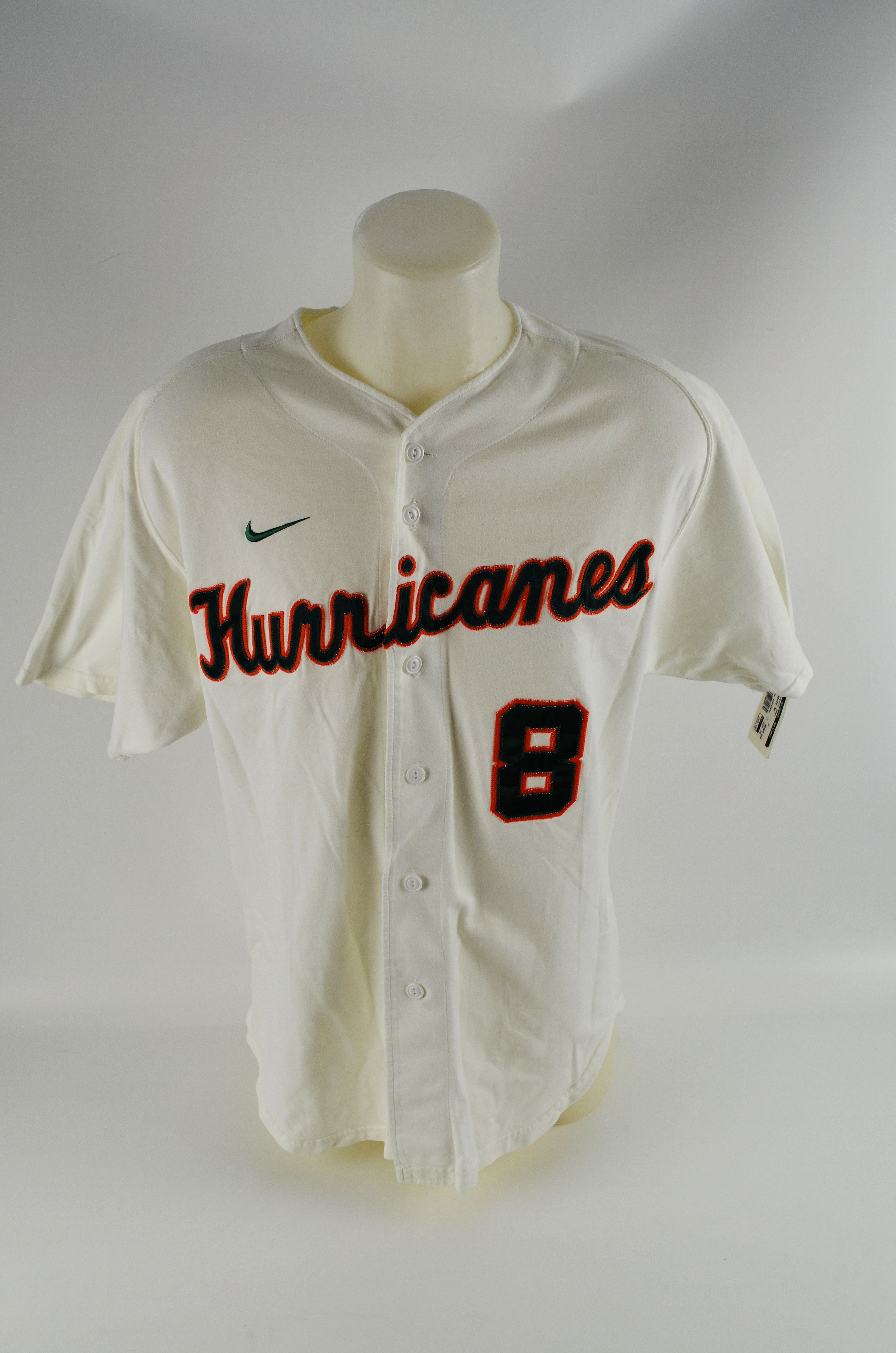 Lot Detail - Crespo #8 Miami Hurricanes Baseball Jersey w/Medium Use