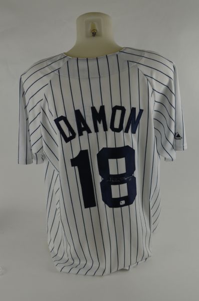 Johnny Damon NY Yankees Autographed Jersey 