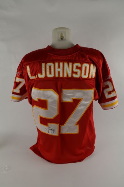 Larry Johnson KC Chiefs Autographed NFL Proline Jersey 