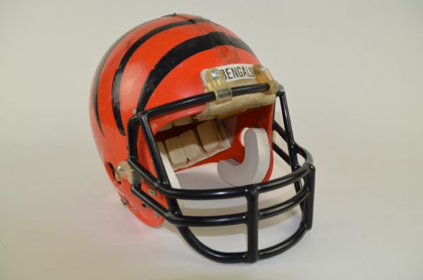 Robert Jackson Cincinnati Bengals 1980s Professional Model Helmet w/Heavy Use