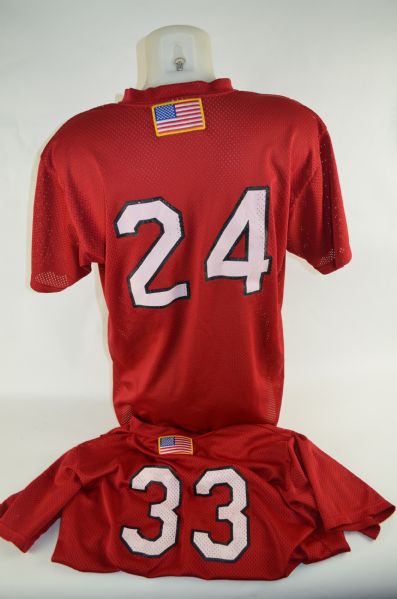 New Jersey Cardinals Lot of 2 Minor League Jerseys w/Medium Use