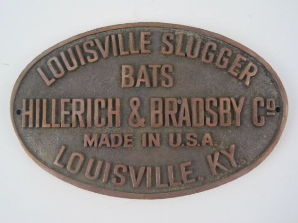 Louisville Slugger Hillerich & Bradsby Metal Logo