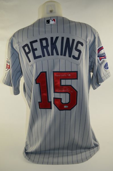 Glen Perkins 2009 Minnesota Twins Professional Model Jersey w/Medium Use 