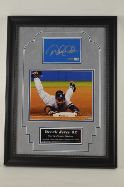 Derek Jeter Autographed 14x20 New York Yankee Collage 