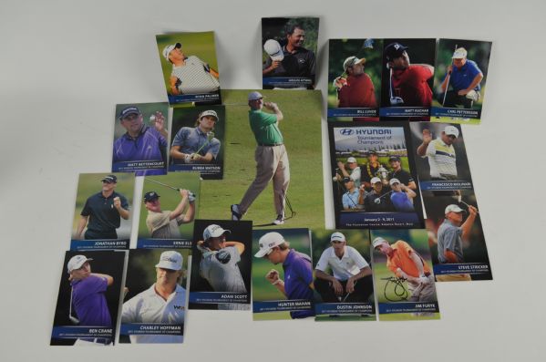 2011 Tournament of Champions Guide Booke w/20 Signatures & Ernie Els Signed 8x10 Photo