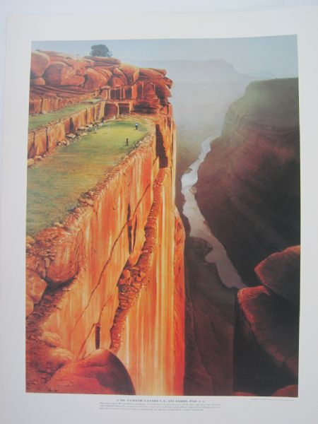 Bud Chapman "Infamous Golf Hole Series" Print - Hole No. 4 Grand Canyon Country Club