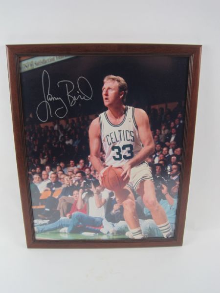 Larry Bird Autographed & Framed 16x20 Photograph