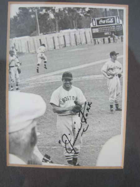 Jimmie Foxx 1942 Autographed Photo w/Scorecard & Ticket From The Day Foxx Signed