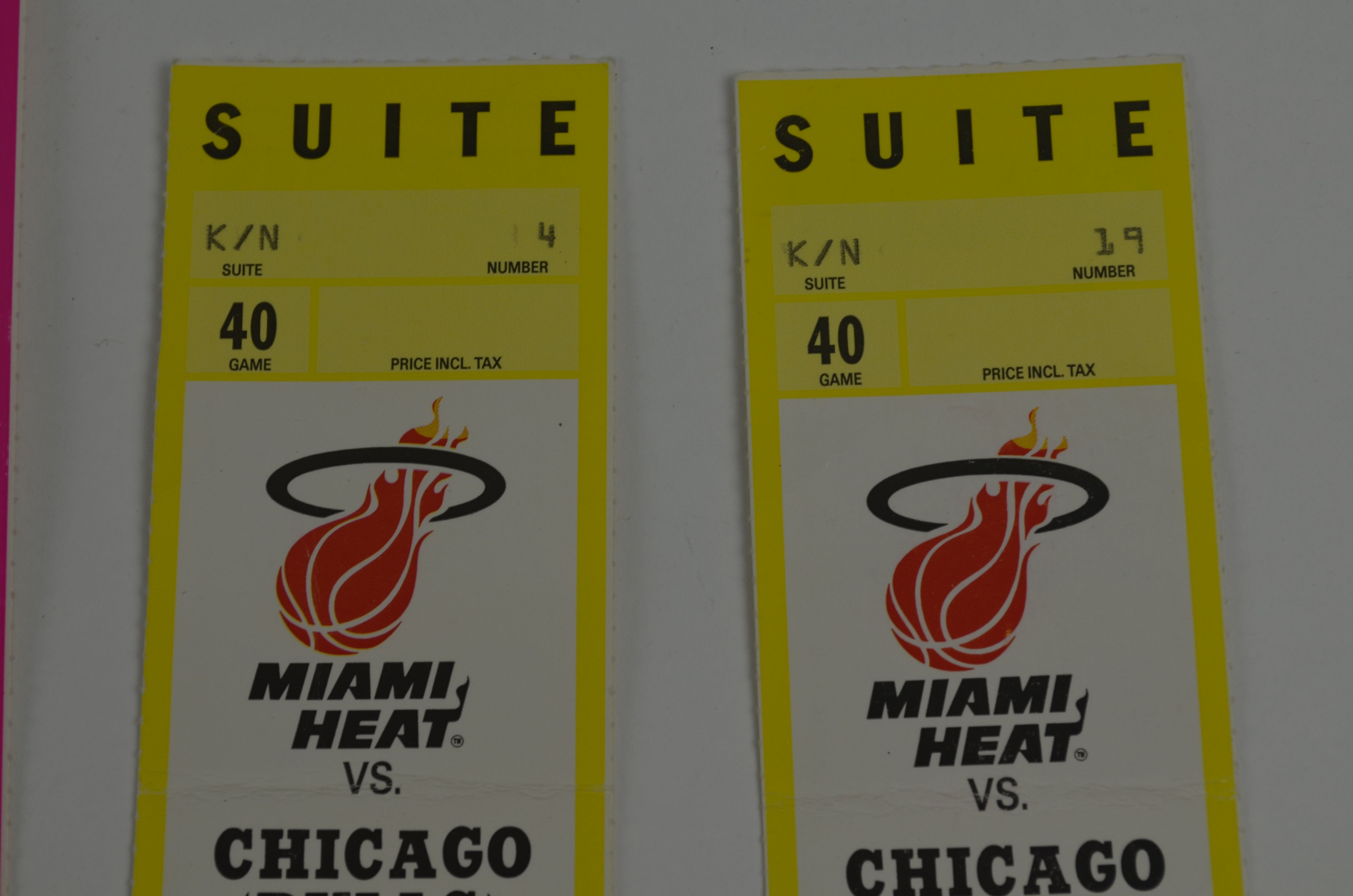 Lot Detail Miami Heat Lot of 10 Tickets