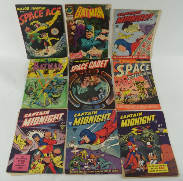 Collection of 9 Vintage Comic Books