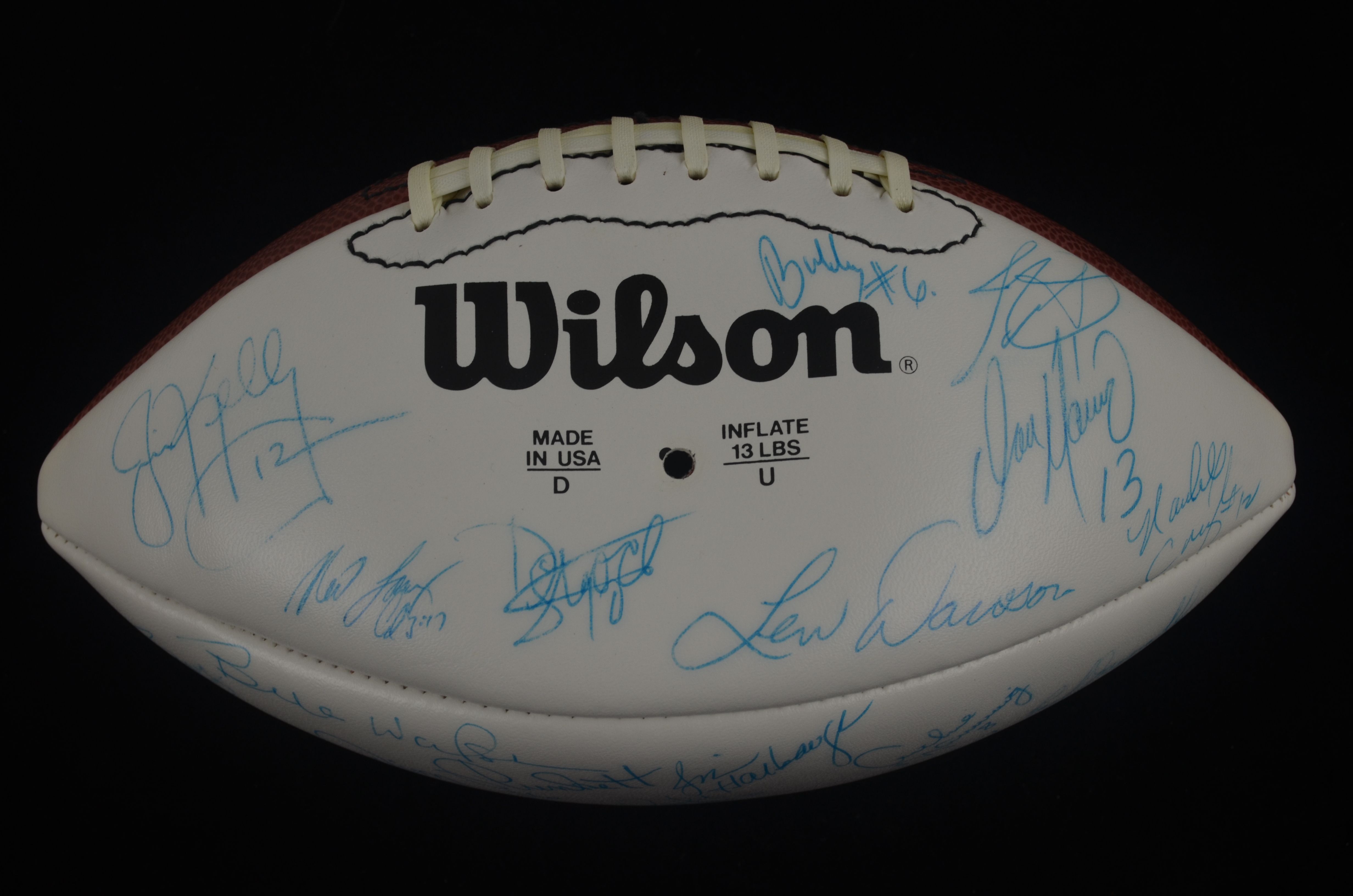 Lot Detail - 1991 Quarterback Challenge Autographed Football