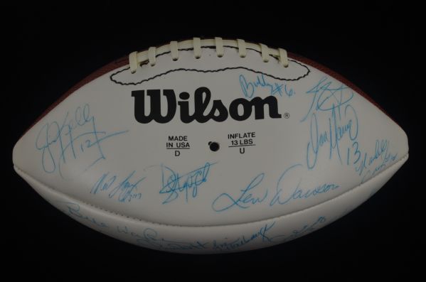 1991 Quarterback Challenge Autographed Football