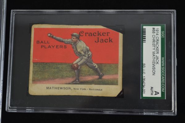 Christy Mathewson 1914 Cracker Jack Card Graded SGC Authentic
