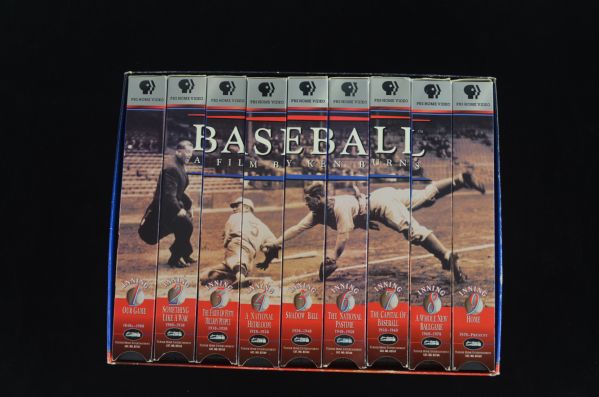 Ken Burns Collection Of Baseball VHS Tapes