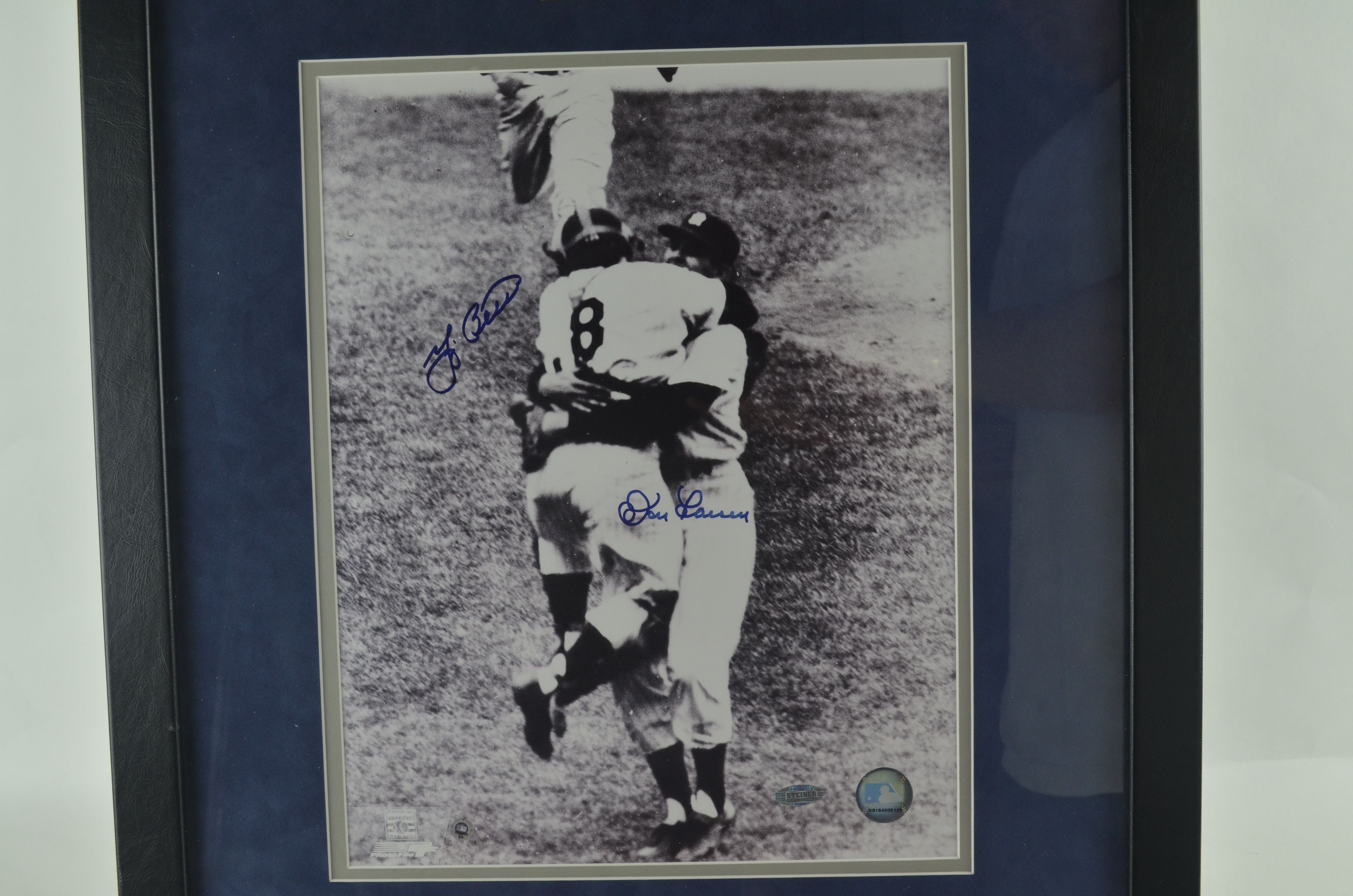 Lot Detail Don Larsen And Yogi Berra Dual Signed 1956 World Series Perfect Game Display