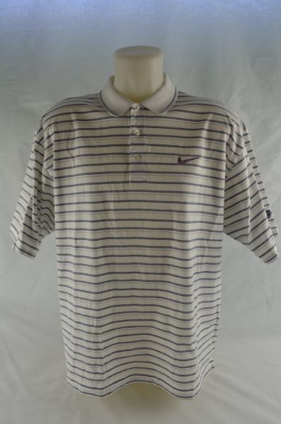 Tiger Woods Tournament Worn Nike Golf Shirt