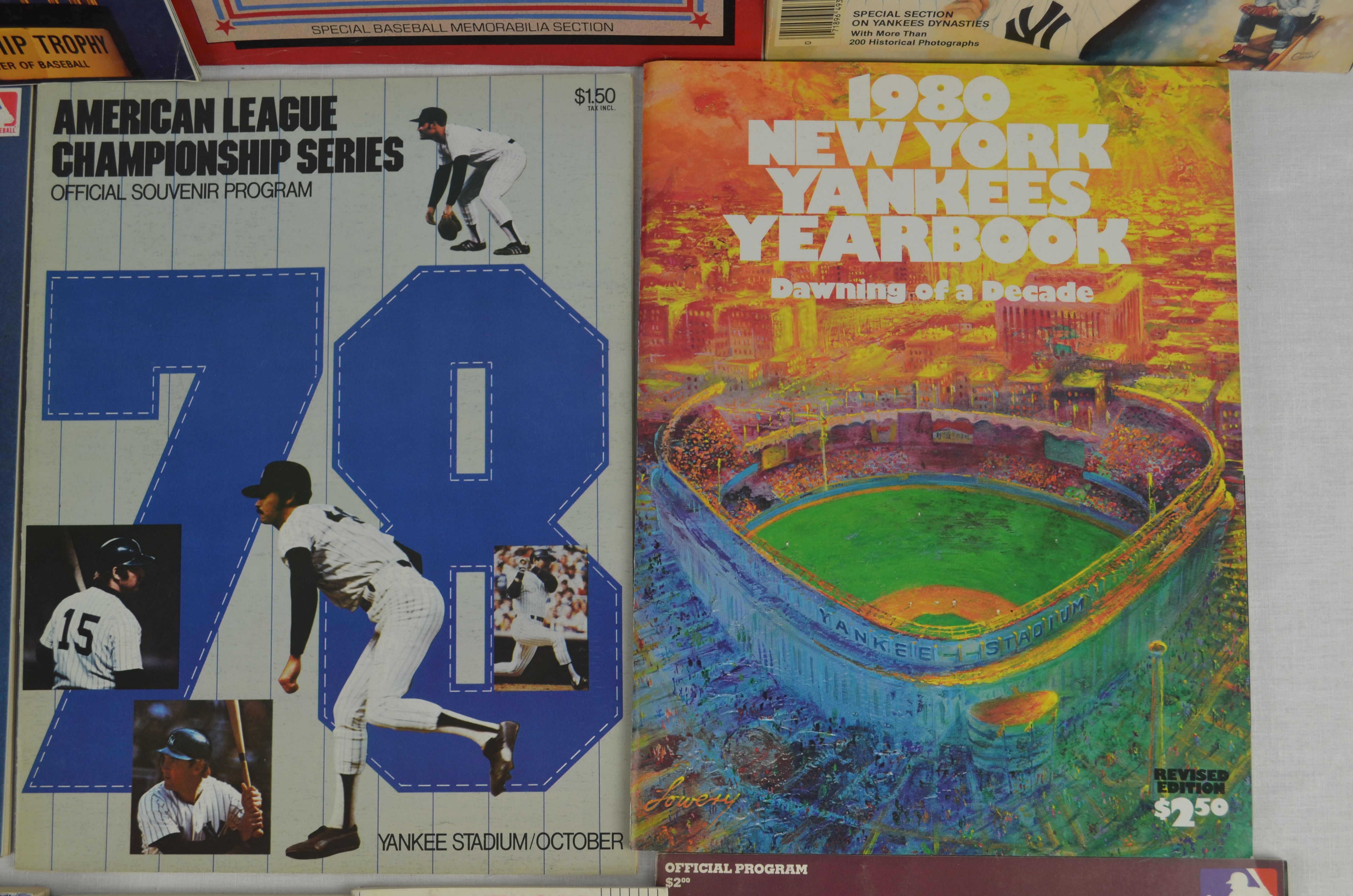 Lot Detail New York Yankees Collection of 24 World Series Programs