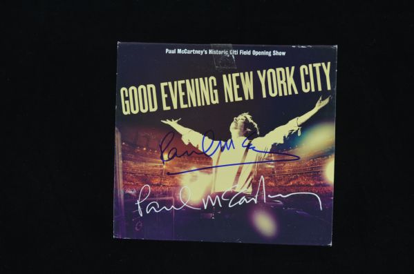 Paul McCartney Autographed "Good Evening" CD Cover