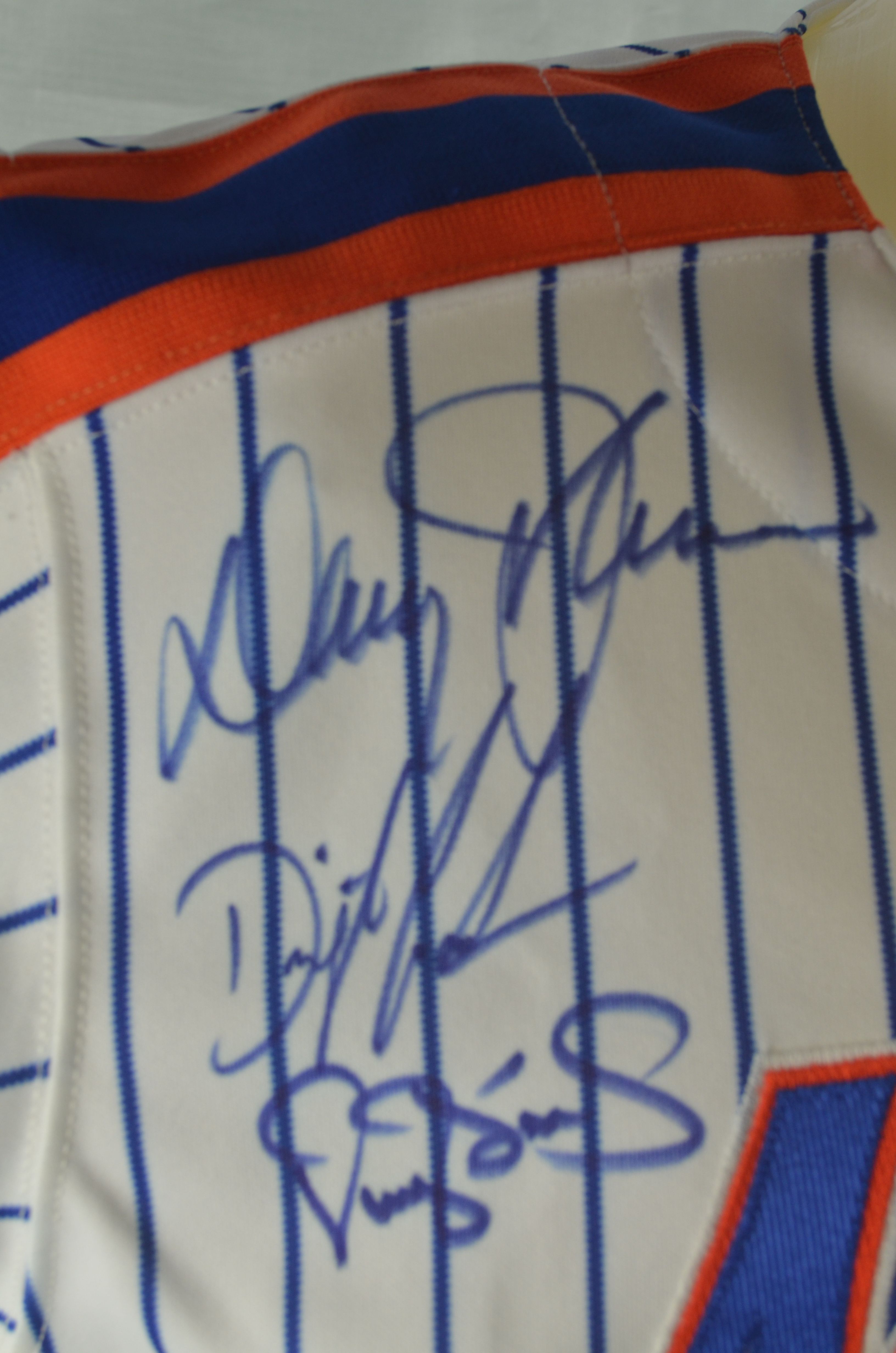 1986 New York Mets Team Signed Reunion Jersey from The Gary Carter, Lot  #54013