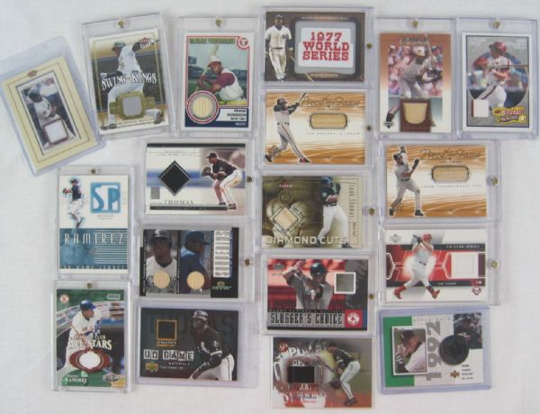 500 HR Club Collection of 20 Game Used Baseball Cards