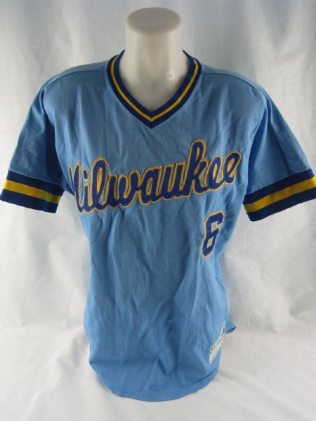 Sal Bando 1980 Milwaukee Brewers Professional Model Jersey w/Heavy Use