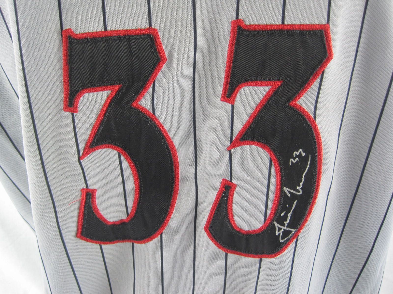 Lot Detail - 2001 Justin Morneau Quad Cities River Bandits Signed Game Worn  Road Jersey (MEARS LOA/JSA)