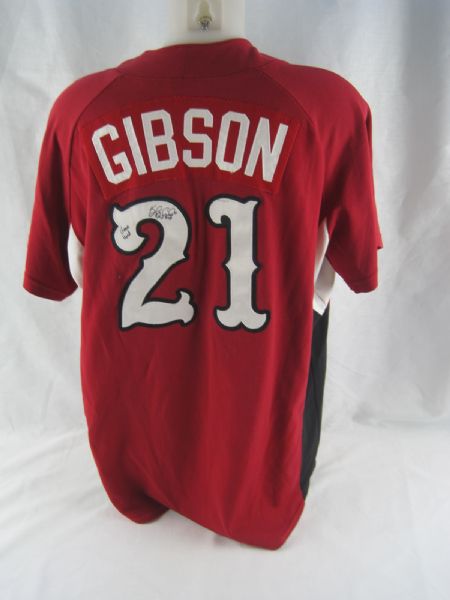 Kyle Gibson Rochester Red Wings #21 Professional Model Minor League Jersey w/Medium Use