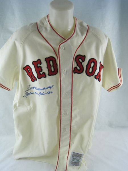 Ted Williams Autographed & Inscribed "Splendid Splinter" Mitchell & Ness Jersey