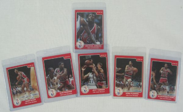 Michael Jordan 1984-85 Team USA Olympic Gold Medal Card Set 