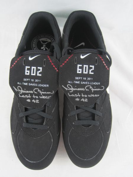 Mariano Rivera One-Of-A-Kind Pair Of Nike Game Issued Save 602 Cleats