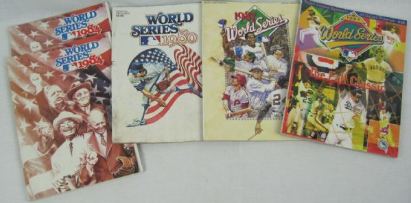 Lot of 5 World Series Programs 