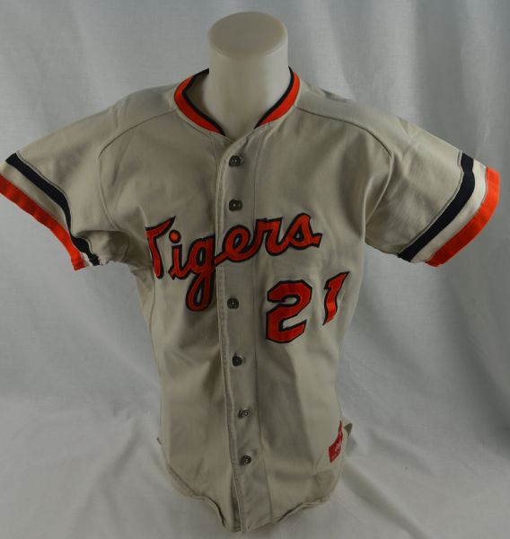 Princeton University Tigers 1980s Game Worn #21 Baseball Jersey w/Heavy Use