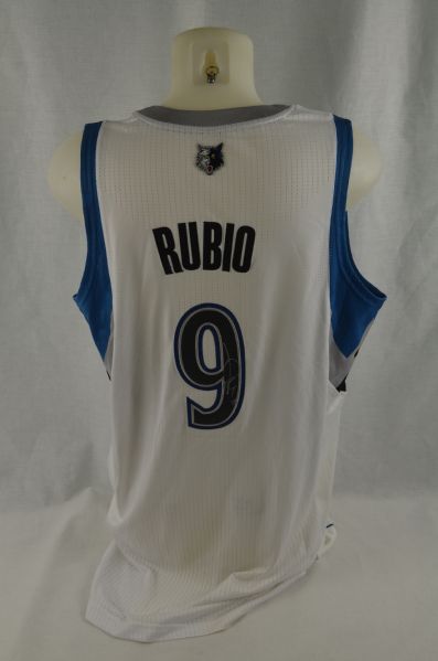 Ricky Rubio Minnesota Timberwolves Autographed Jersey