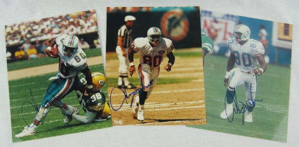 Irving Fryar Lot of 3 Autographed 8x10 Photos