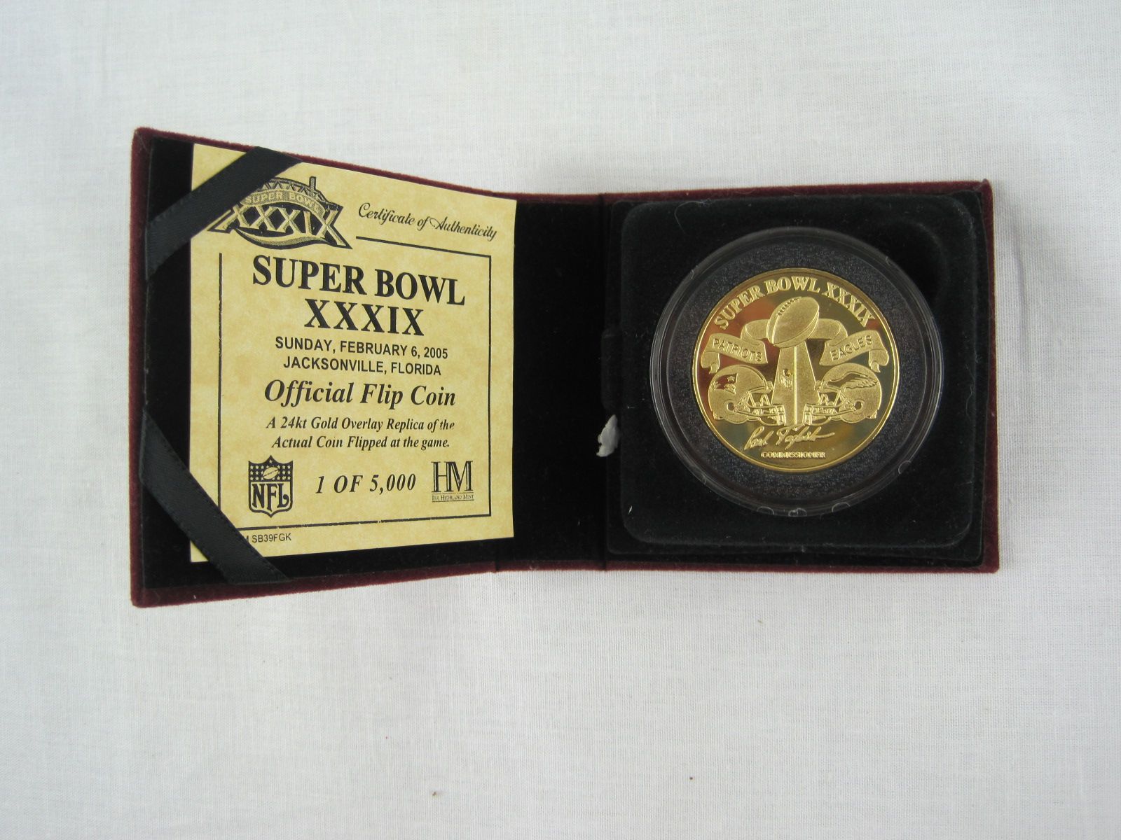 Highland Mint Philadelphia Eagles vs. New England Patriots Super