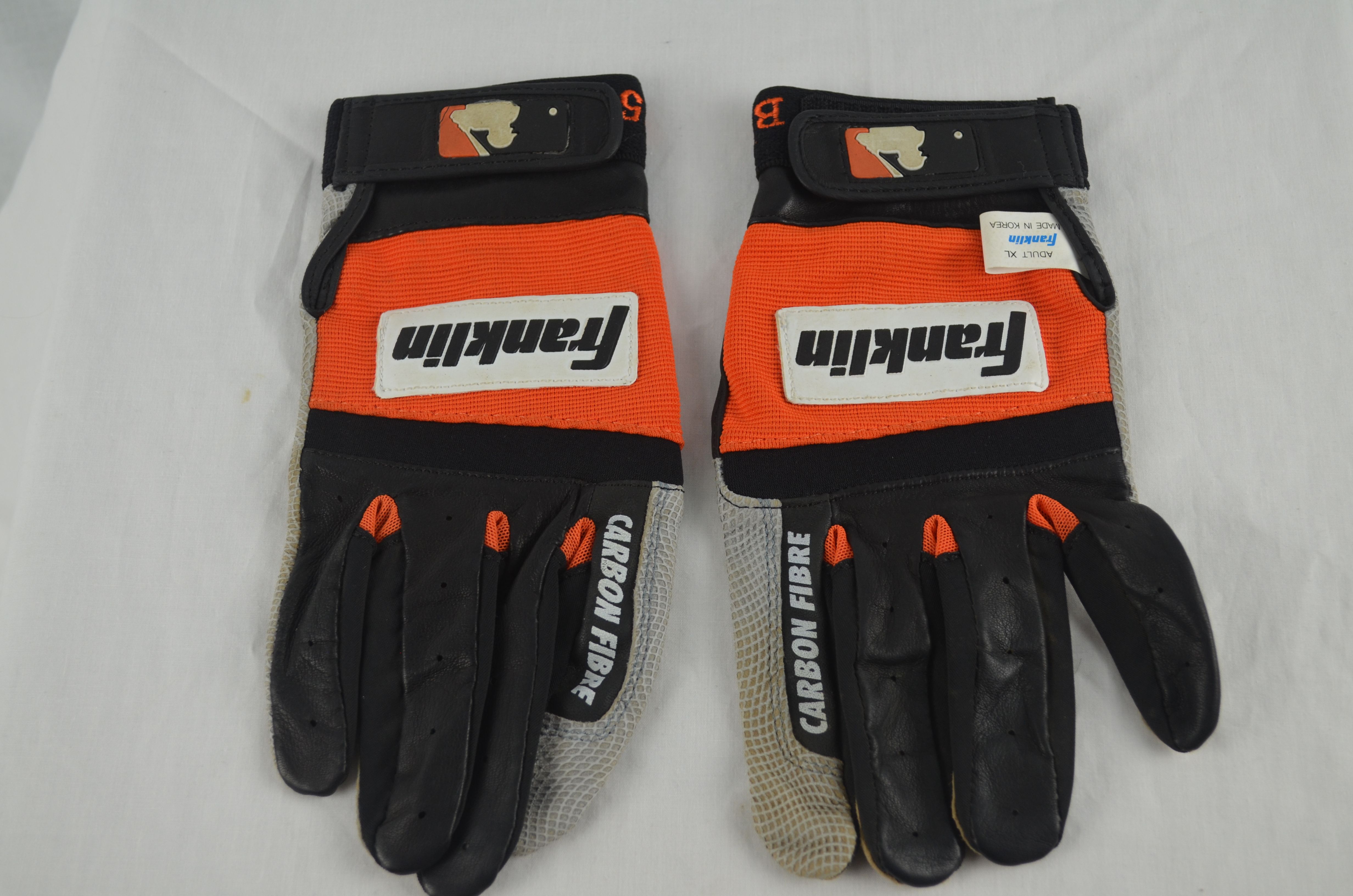 orange franklin batting gloves