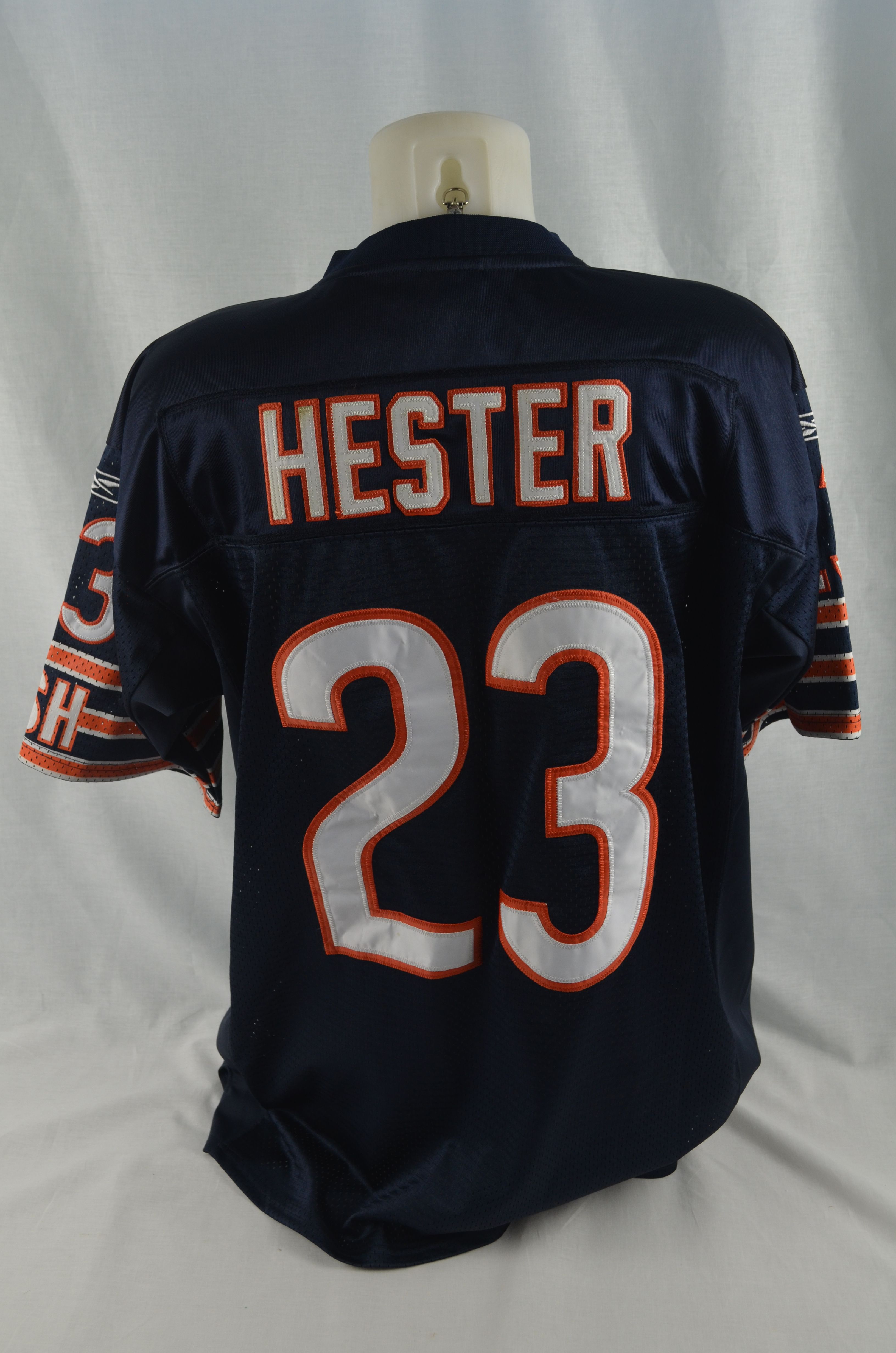 Devin Hester Signed Autographed Blue Football Stat Jersey with JSA  Certificate of Authenticity - Chicago Great - Size XL