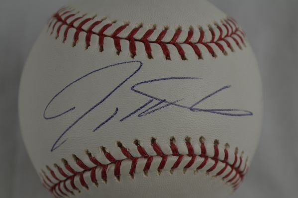 Josh Hamilton Autographed Baseball