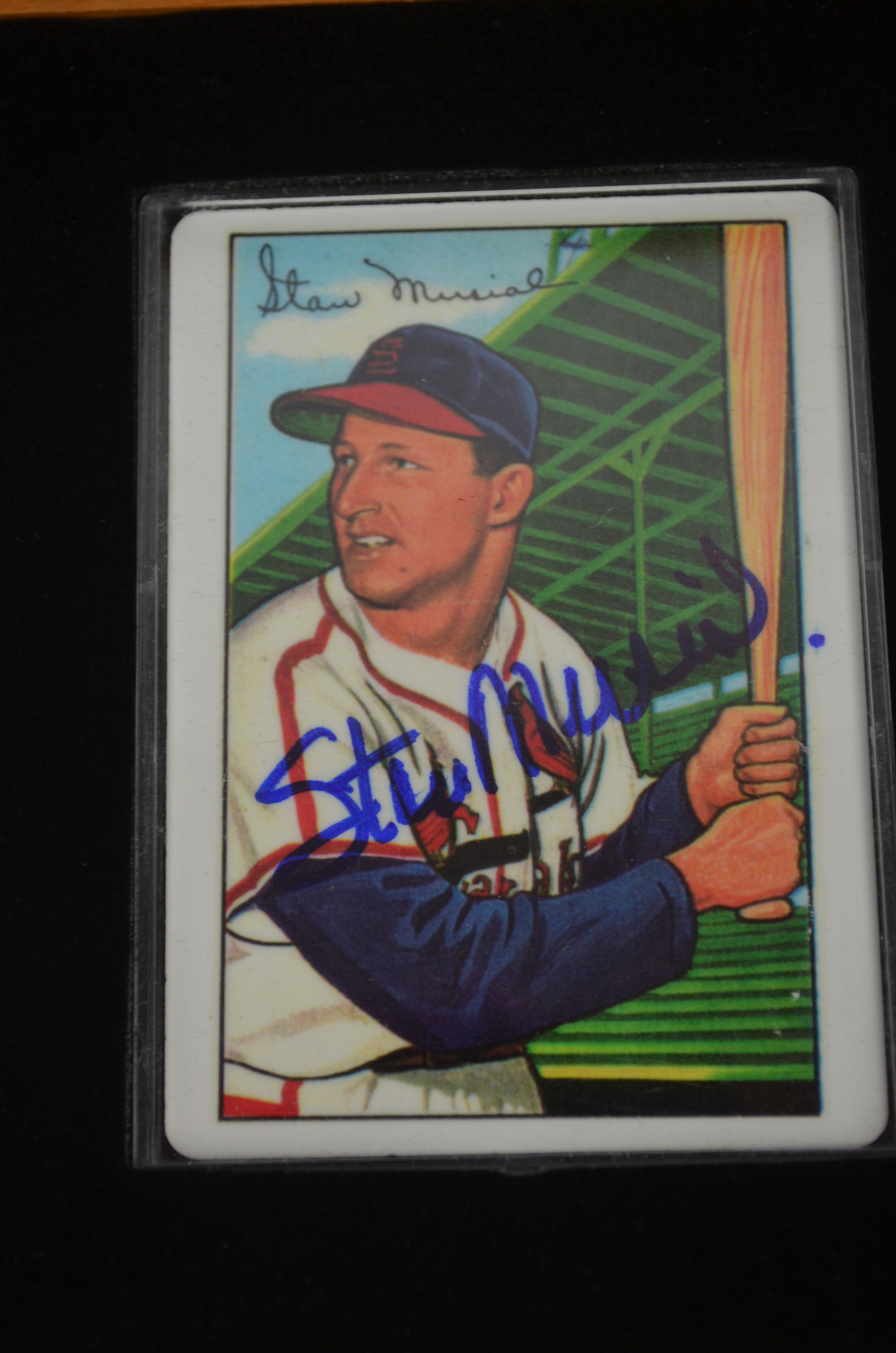 1959 Topps Stan Musial Signed Autographed Porcelain Baseball Card PSA —  Showpieces Sports