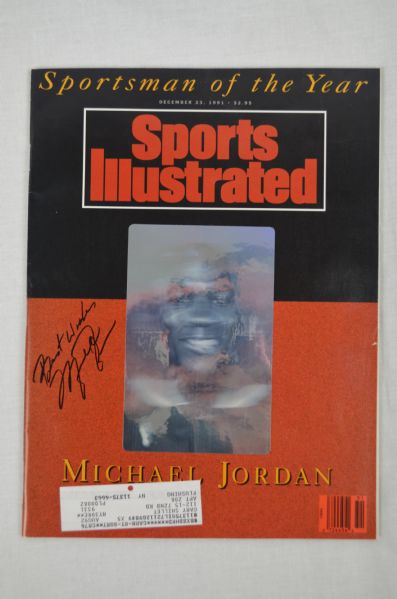 Michael Jordan Autographed Sports Illustrated w/Best Wishes Inscription 