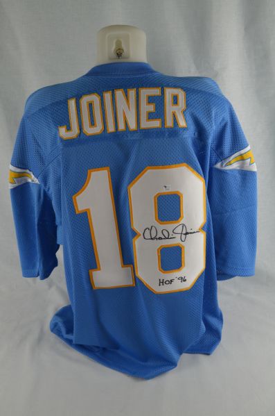 Charlie Joiner Autographed San Diego Chargers Jersey