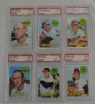 Baltimore Orioles Lot of 6 Topps 1969 Card All Graded PSA 9 MINT